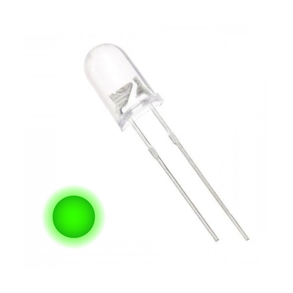 LED 5mm 3V Transparent VERT