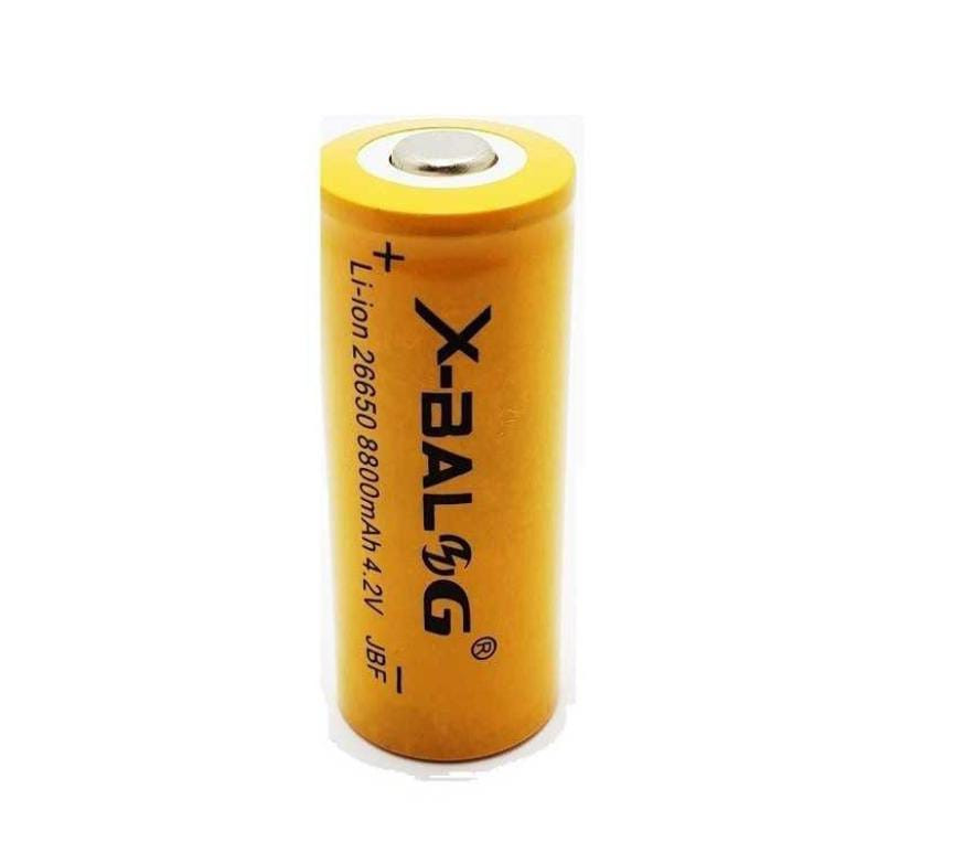 Pile rechargeable 26650 4.2V 8800MAH