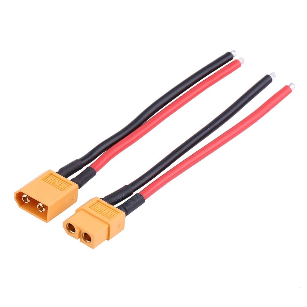 connecteur XT60 male et femelle avec file de silicone