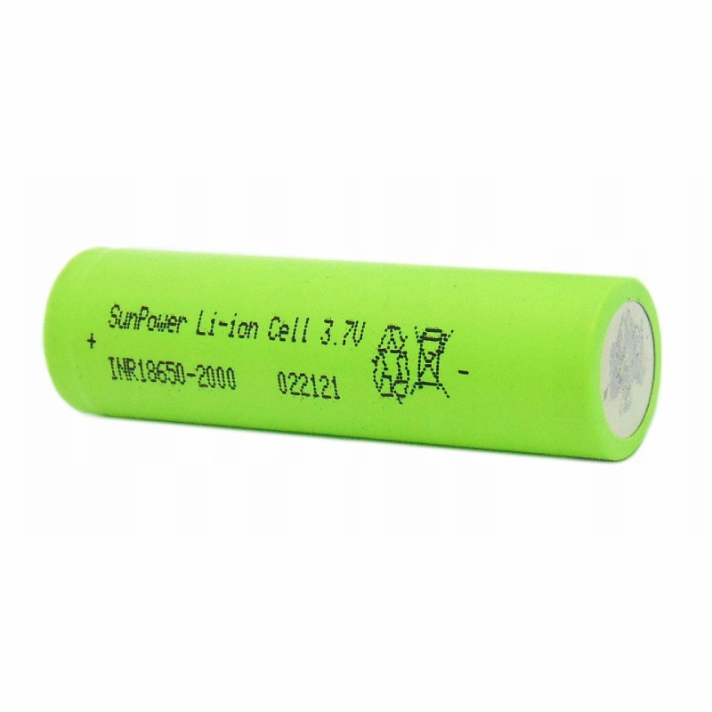 Pile 3.7V SUNPOWER INR18650 2000mAh