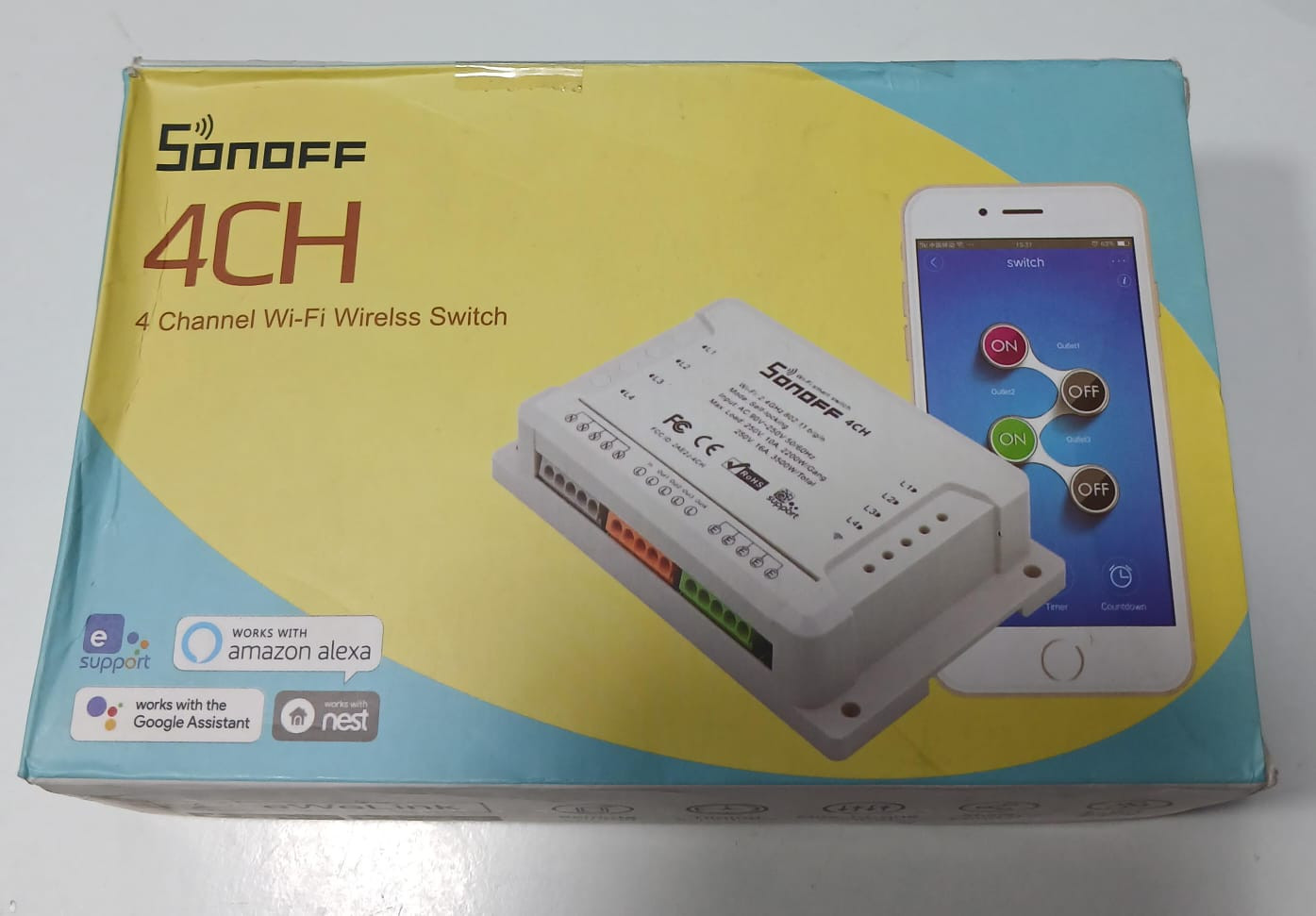 Sonoff 4CH 4 channel WIFI wireless Switch