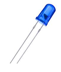 LED 5mm 3V Transparent BLEU