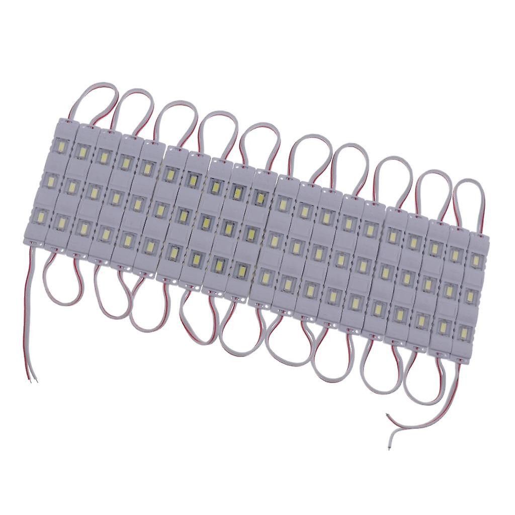 Module de LED 12V d'injection 3LED/piece blanc carre