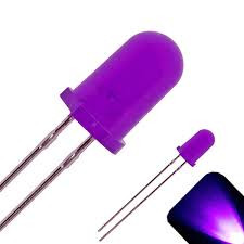 LED 5mm 3V Transparent ULTRA VIOLET