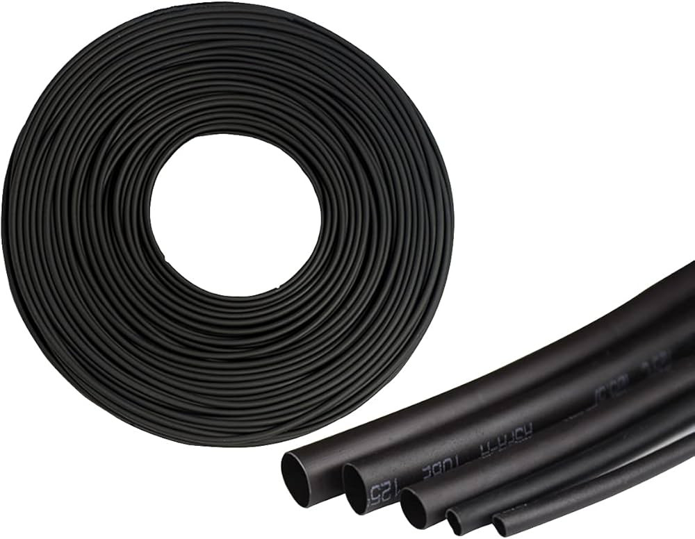 Gaine thermique 4mm noir au mètre