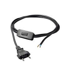 CABLE AVEC INTERRUPTEUR NOIR 220V