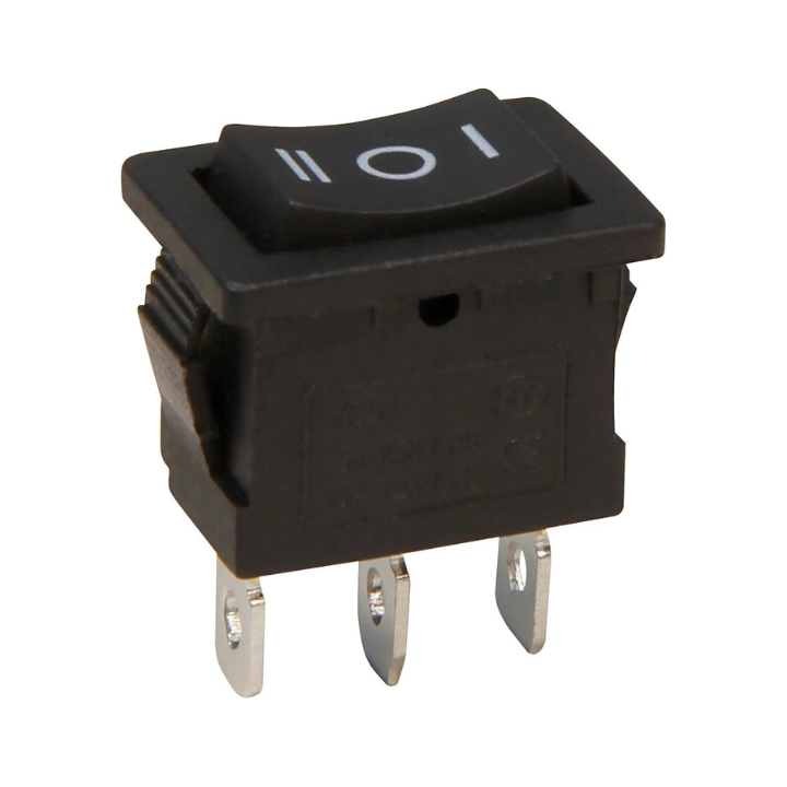 Interrupteur Mini KCD1 – 3 Positions, 3 Broches, 10A 250VAC | ON-OFF-ON