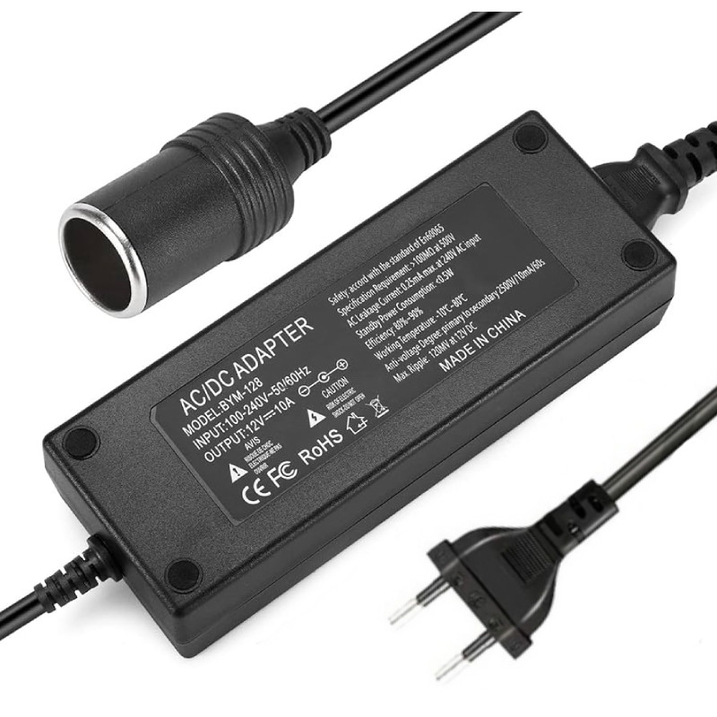 Adapter 12V 10A + Allume cigare