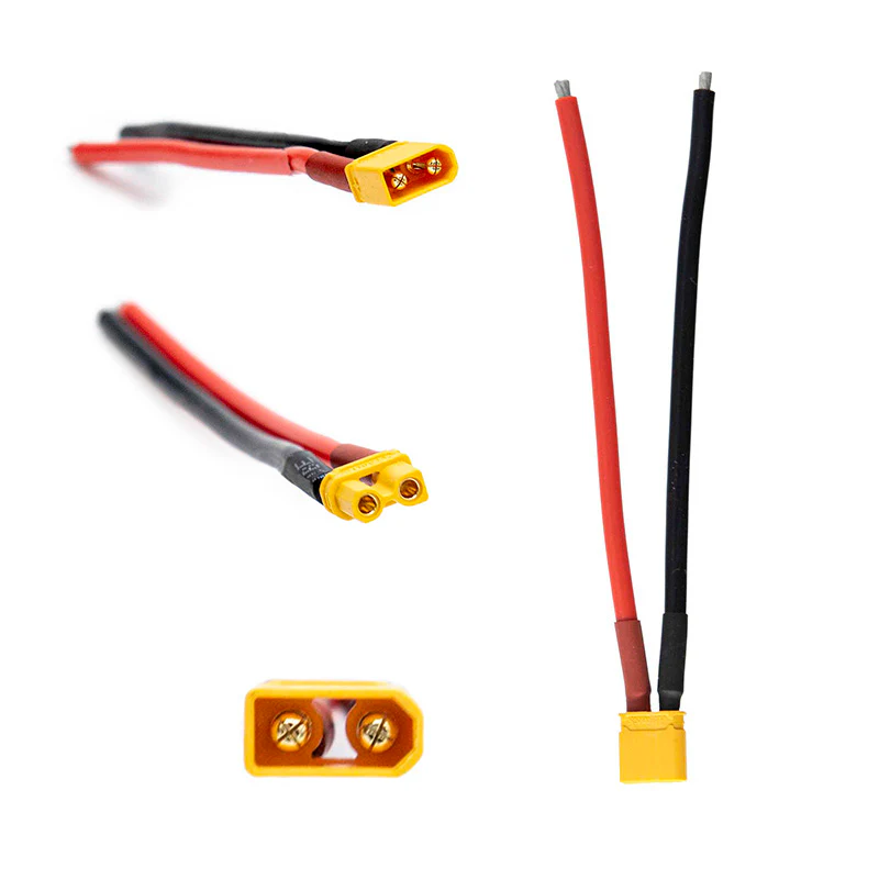 2 Connecteurs XT30 Mâle & Femelle avec Fils Pré-soudés