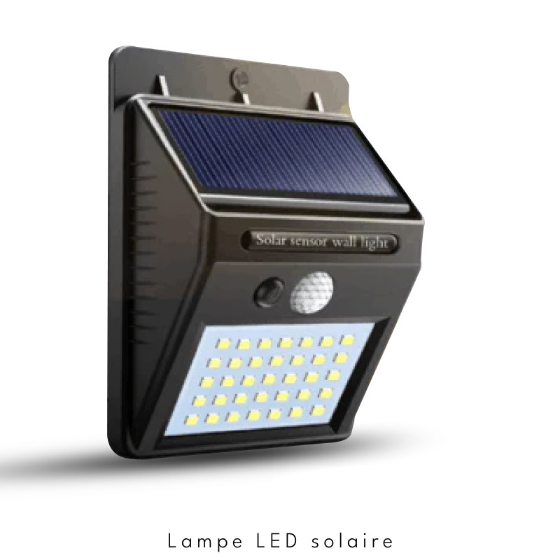 Lampe LED solaire + capteur mouvement LED- 802