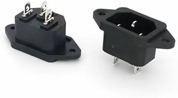 Fiche 220V femelle a souder a vis
