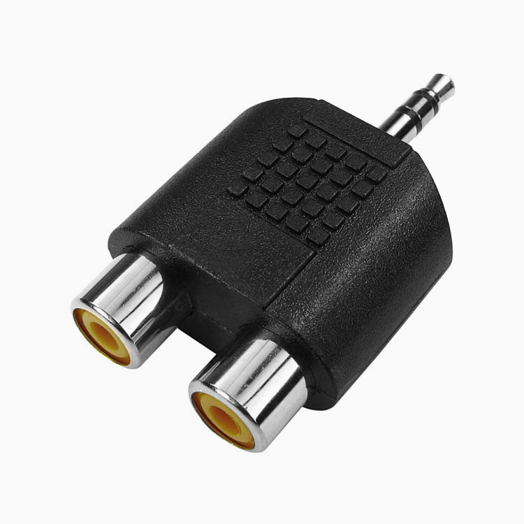 Adaptateur 2RCA femelle vers mini jack male stereo