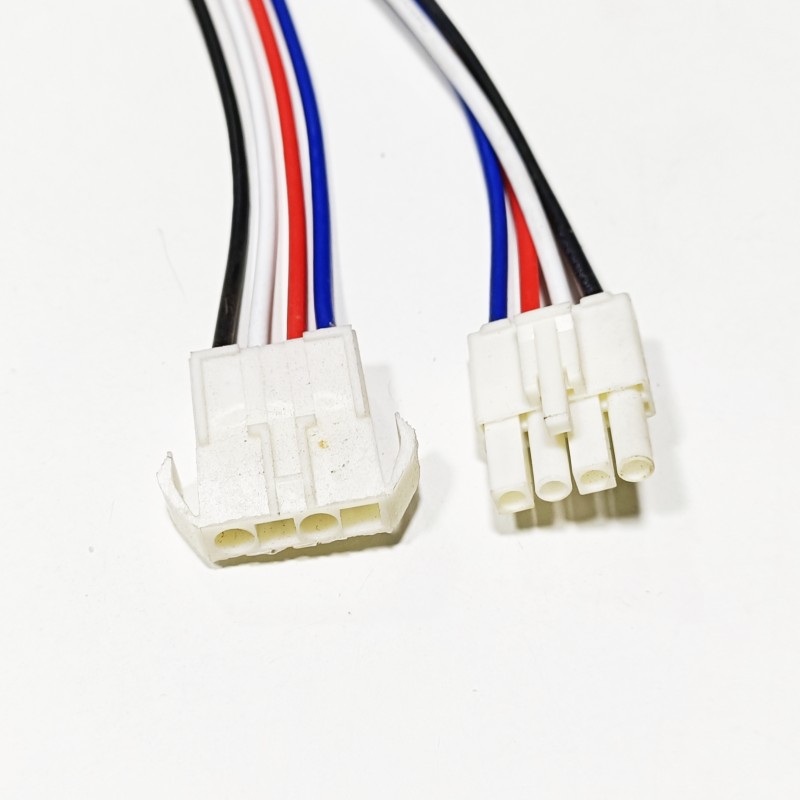 Cable male + Cable female 4 fils blanc