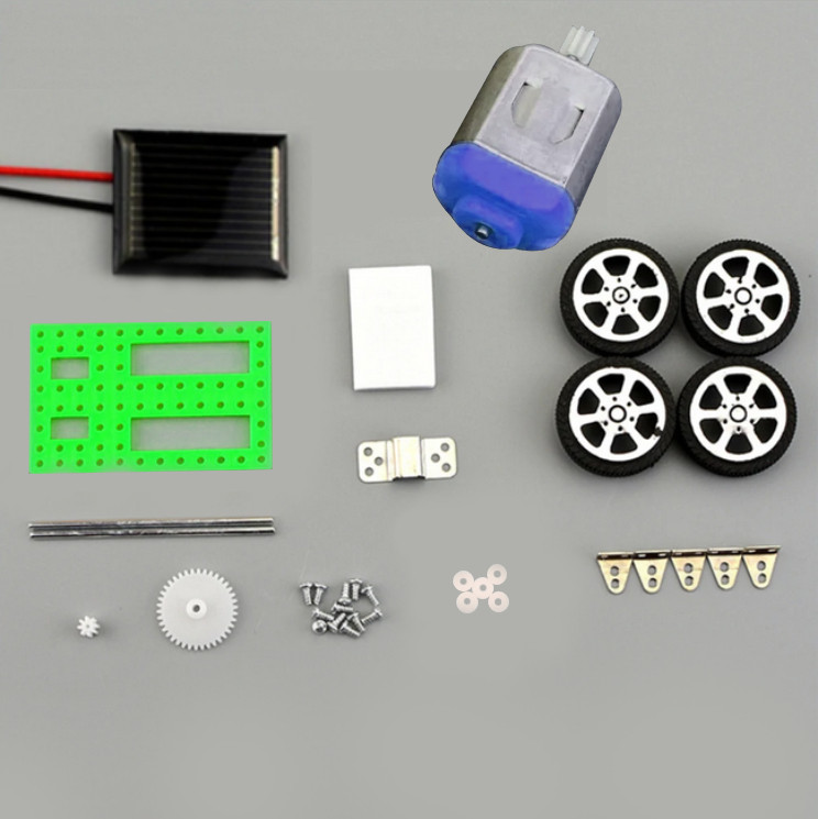 Kit mini robot car solaire 4 roues